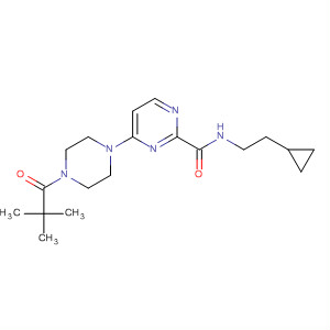 3-Pyridazinecarboxamide,N-(2-cyclopropylethyl)-6-[4-(2,2-dimethyl-1-oxopropyl)-1-piperazinyl]-