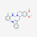 1,2,3,4-Tetrahydro-6,7-dimethoxy-1-[(1H-indol-3-yl)methyl]-2-[(o-toluidino)methyl]isoquinoline
