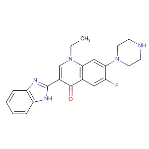 4(1H)-Quinolinone,3-(1H-benzimidazol-2-yl)-1-ethyl-6-fluoro-7-(1-piperazinyl)-