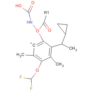 Carbamic acid, [4-(difluoromethoxy)-3,5-dimethylphenyl]-,1-cyclopropylethyl ester