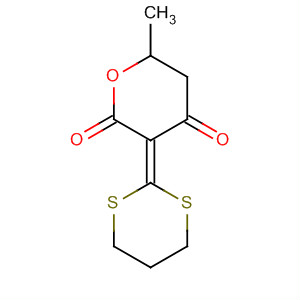 2H-Pyran-2,4(3H)-dione, 3-(1,3-dithian-2-ylidene)dihydro-6-methyl-