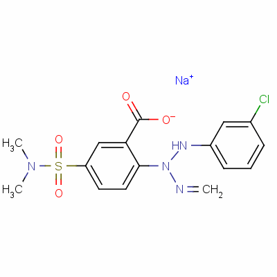 sodium 2-[3-(3-chlorophenyl)-1-methyltriazen-2-yl]-5-[(dimethylamino)sulphonyl]benzoate