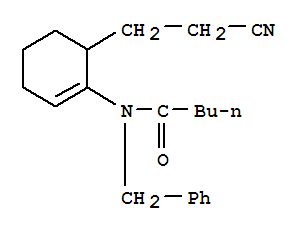 N-benzyl-N-[6-(2-cyanoethyl)-1-cyclohexenyl]pentanamide
