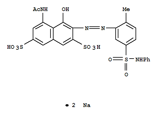 disodium 5-(acetylamino)-4-hydroxy-3-[[2-methyl-5-[(phenylamino)sulphonyl]phenyl]azo]naphthalene-2,7-disulphonate