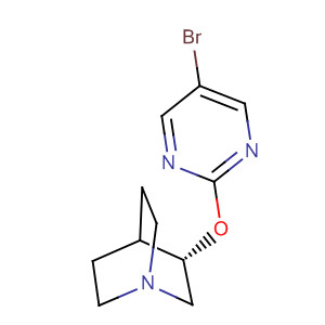 1-Azabicyclo[2.2.2]octane, 3-[(5-bromo-2-pyrimidinyl)oxy]-, (3S)-