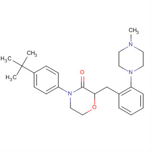 3-Morpholinone,4-[4-(1,1-dimethylethyl)phenyl]-2-[[2-(4-methyl-1-piperazinyl)phenyl]methyl]-