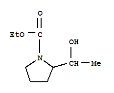 1-Pyrrolidinecarboxylic  acid,  2-(1-hydroxyethyl)-,  ethyl  ester
