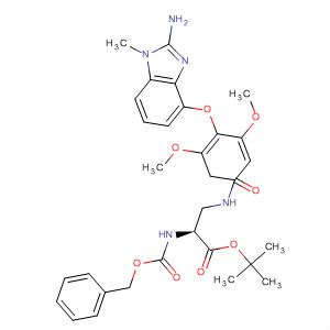 L-Alanine,3-[[4-[(2-amino-1-methyl-1H-benzimidazol-4-yl)oxy]-3,5-dimethoxybenzoyl]amino]-N-[(phenylmethoxy)carbonyl]-, 1,1-dimethylethyl ester