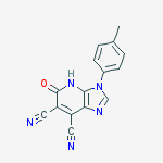 3H-Imidazo[4,5-b]pyridine-6,7-dicarbonitrile,  4,5-dihydro-3-(4-methylphenyl)-5-oxo-