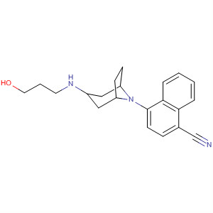 1-Naphthalenecarbonitrile,4-[3-[(3-hydroxypropyl)amino]-8-azabicyclo[3.2.1]oct-8-yl]-