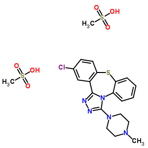 DIBENZO[B,F]-1,2,4-TRIAZOLO(4,3-D)[1,4]THIAZEPINE,12-CHLORO-3-(4-METHYL-(PIPERAZIN-1-YL))-,DIMETHANESULFONATE