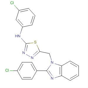 1,3,4-Thiadiazol-2-amine,N-(3-chlorophenyl)-5-[[2-(4-chlorophenyl)-1H-benzimidazol-1-yl]methyl]-