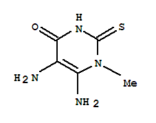 4(1H)-Pyrimidinone,5,6-diamino-2,3-dihydro-1-methyl-2-thioxo-