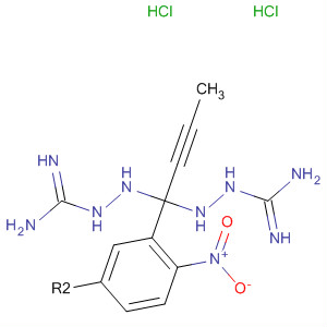 Hydrazinecarboximidamide,2,2'-[(4-nitro-1,3-phenylene)diethylidyne]bis-, dihydrochloride