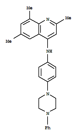N-(4-(4-Phenyl-1-piperazinyl)phenyl)-2,6,8-trimethyl-4-quinolinamine