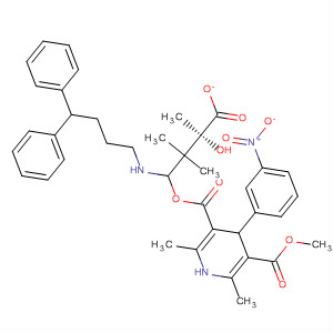 3,5-Pyridinedicarboxylic acid,1,4-dihydro-2,6-dimethyl-4-(3-nitrophenyl)-,2-[(3,3-diphenylpropyl)methylamino]-1,1-dimethylethyl methyl ester,mono[(2S)-2-hydroxypropanoate]