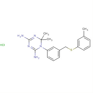 1,3,5-Triazine-2,4-diamine,1,6-dihydro-6,6-dimethyl-1-[3-[[(3-methylphenyl)thio]methyl]phenyl]-,monohydrochloride