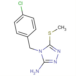4H-1,2,4-Triazol-3-amine, 4-[(4-chlorophenyl)methyl]-5-(methylthio)-