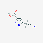 5-(1-cyano-1-methylethyl)-1-methyl-1H-pyrazole-3-carboxylic acid
