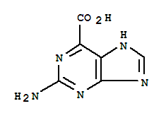 9H-Purine-6-carboxylic  acid,  2-amino-