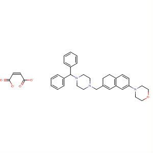 Morpholine,4-[7-[[4-(diphenylmethyl)-1-piperazinyl]methyl]-5,6-dihydro-2-naphthalenyl]-, (2Z)-2-butenedioate (1:1)