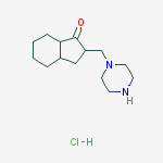 2-(piperazin-1-ylmethyl)-2,3,3a,4,5,6,7,7a-octahydroinden-1-one;hydrochloride