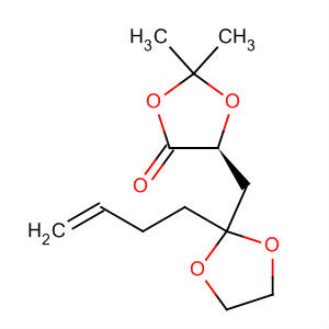 1,3-Dioxolan-4-one,5-[[2-(3-butenyl)-1,3-dioxolan-2-yl]methyl]-2,2-dimethyl-, (S)-