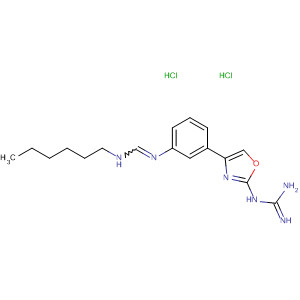 Guanidine, [4-[3-[[(hexylamino)methylene]amino]phenyl]-2-oxazolyl]-,dihydrochloride