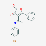 4-[n-(4-bromophenyl)-c-methylcarbonimidoyl]-5-phenylfuran-2,3-dione