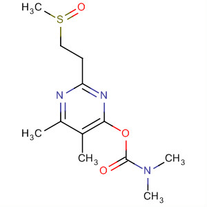 Carbamic acid, dimethyl-,5,6-dimethyl-2-[2-(methylsulfinyl)ethyl]-4-pyrimidinyl ester