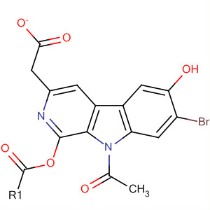 9H-Pyrido[3,4-b]indol-6-ol, 9-acetyl-7-bromo-, acetate (ester)