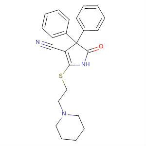 1H-Pyrrole-3-carbonitrile,4,5-dihydro-5-oxo-4,4-diphenyl-2-[[2-(1-piperidinyl)ethyl]thio]-