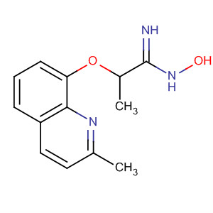 Propanimidamide, N-hydroxy-2-[(2-methyl-8-quinolinyl)oxy]-