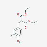 Propanedioic acid, (4-hydroxy-3-methylphenyl)methyl-, diethyl ester