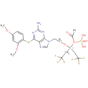 Phosphonic acid,[[2-[2-amino-6-[(2,4-dimethoxyphenyl)thio]-9H-purin-9-yl]ethoxy]methyl]-,bis(2,2,2-trifluoroethyl) ester