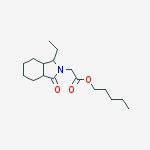 2H-Isoindole-2-acetic acid, 1-ethyloctahydro-3-oxo-, pentyl ester