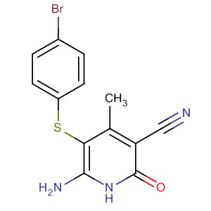 3-Pyridinecarbonitrile,6-amino-5-[(4-bromophenyl)thio]-1,2-dihydro-4-methyl-2-oxo-