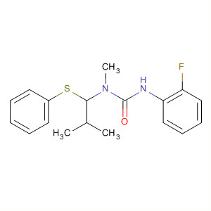 Urea, N'-(2-fluorophenyl)-N-methyl-N-[2-methyl-1-(phenylthio)propyl]-