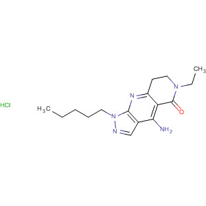 5H-Pyrazolo[3,4-b][1,6]naphthyridin-5-one,4-amino-6-ethyl-1,6,7,8-tetrahydro-1-pentyl-, monohydrochloride