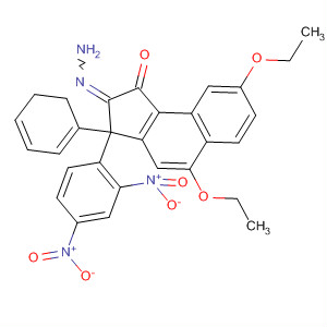 1H-Benz[e]inden-1-one, 5,8-diethoxy-2,3-dihydro-3-phenyl-,(2,4-dinitrophenyl)hydrazone