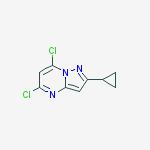 Pyrazolo[1,5-a]pyrimidine, 5,7-dichloro-2-cyclopropyl-