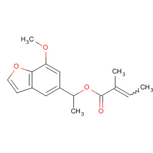 2-Butenoic acid, 2-methyl-, 1-(7-methoxy-5-benzofuranyl)ethyl ester,(Z)-
