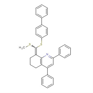 Quinoline,8-[([1,1'-biphenyl]-4-ylthio)(methylthio)methylene]-5,6,7,8-tetrahydro-2,4-diphenyl-
