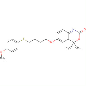 2H-3,1-Benzoxazin-2-one,1,4-dihydro-6-[4-[(4-methoxyphenyl)thio]butoxy]-4,4-dimethyl-