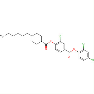 Benzoic acid, 3-chloro-4-[[(4-hexylcyclohexyl)carbonyl]oxy]-,2,4-dichlorophenyl ester, trans-