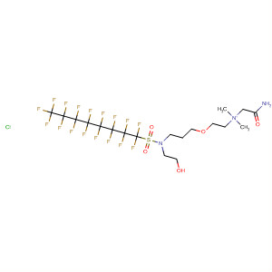 Ethanaminium,2-amino-N-[2-[3-[[(heptadecafluorooctyl)sulfonyl](2-hydroxyethyl)amino]propoxy]ethyl]-N,N-dimethyl-2-oxo-, chloride