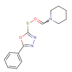 Piperidine, 1-[(5-phenyl-1,3,4-oxadiazol-2-yl)thioxomethyl]-
