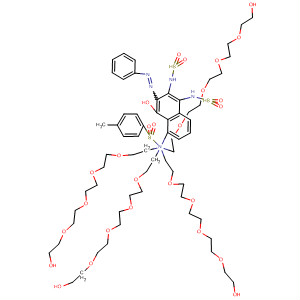 2,7-Naphthalenedisulfonamide,4-hydroxy-N,N,N',N'-tetrakis(14-hydroxy-3,6,9,12-tetraoxatetradec-1-yl)-5-[[(4-methylphenyl)sulfonyl]amino]-3-(phenylazo)-