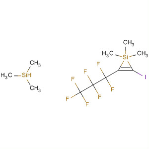 Silane, [1-(heptafluoropropyl)-2-iodo-1,2-ethenediyl]bis[trimethyl-