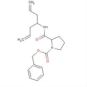 1-Pyrrolidinecarboxylic acid,2-[[[1-(2-propenyl)-3-butenyl]amino]carbonyl]-, phenylmethyl ester